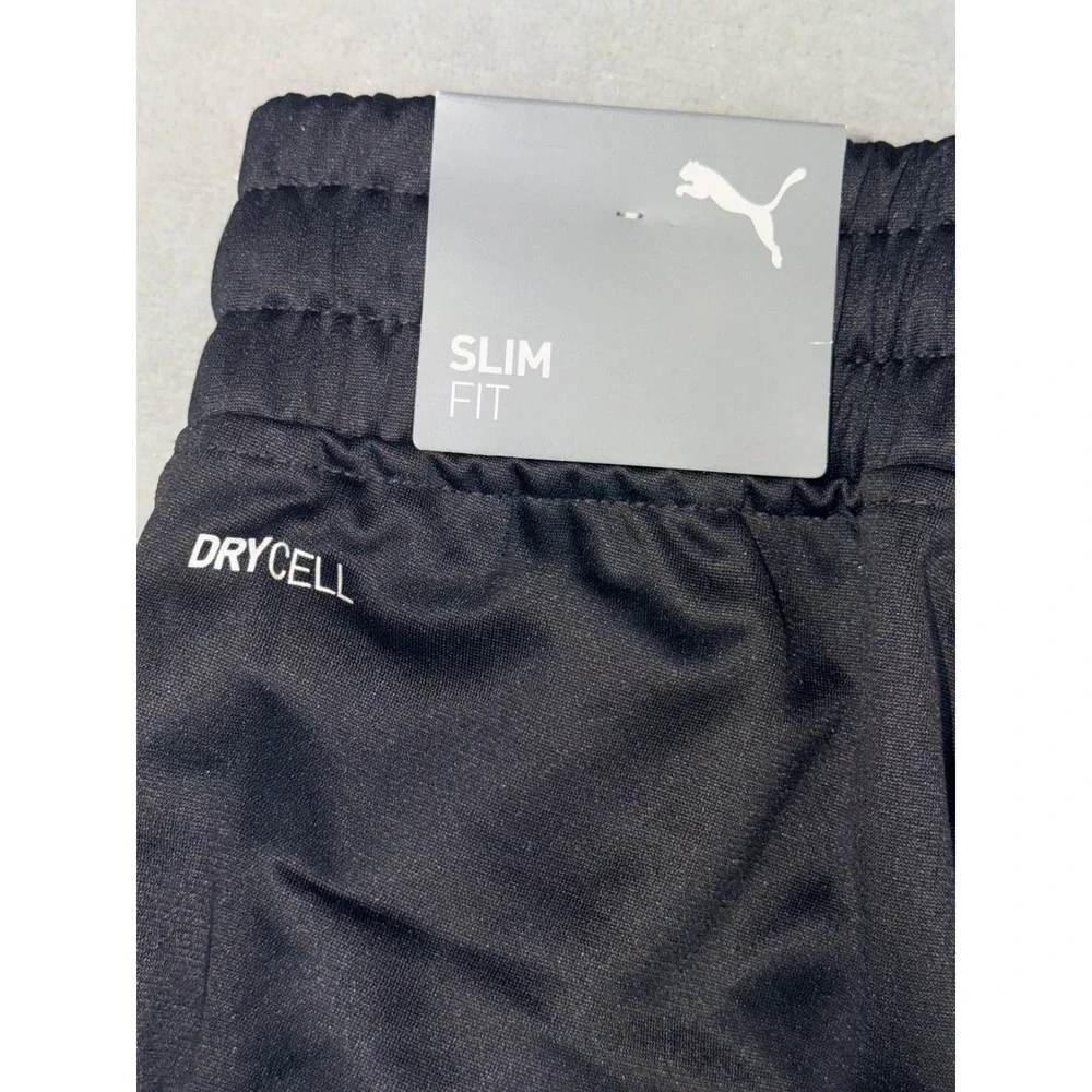 Puma Mens DryCell Slim‎ Fit Track Pants Black White Striped 586280 01 Size Small